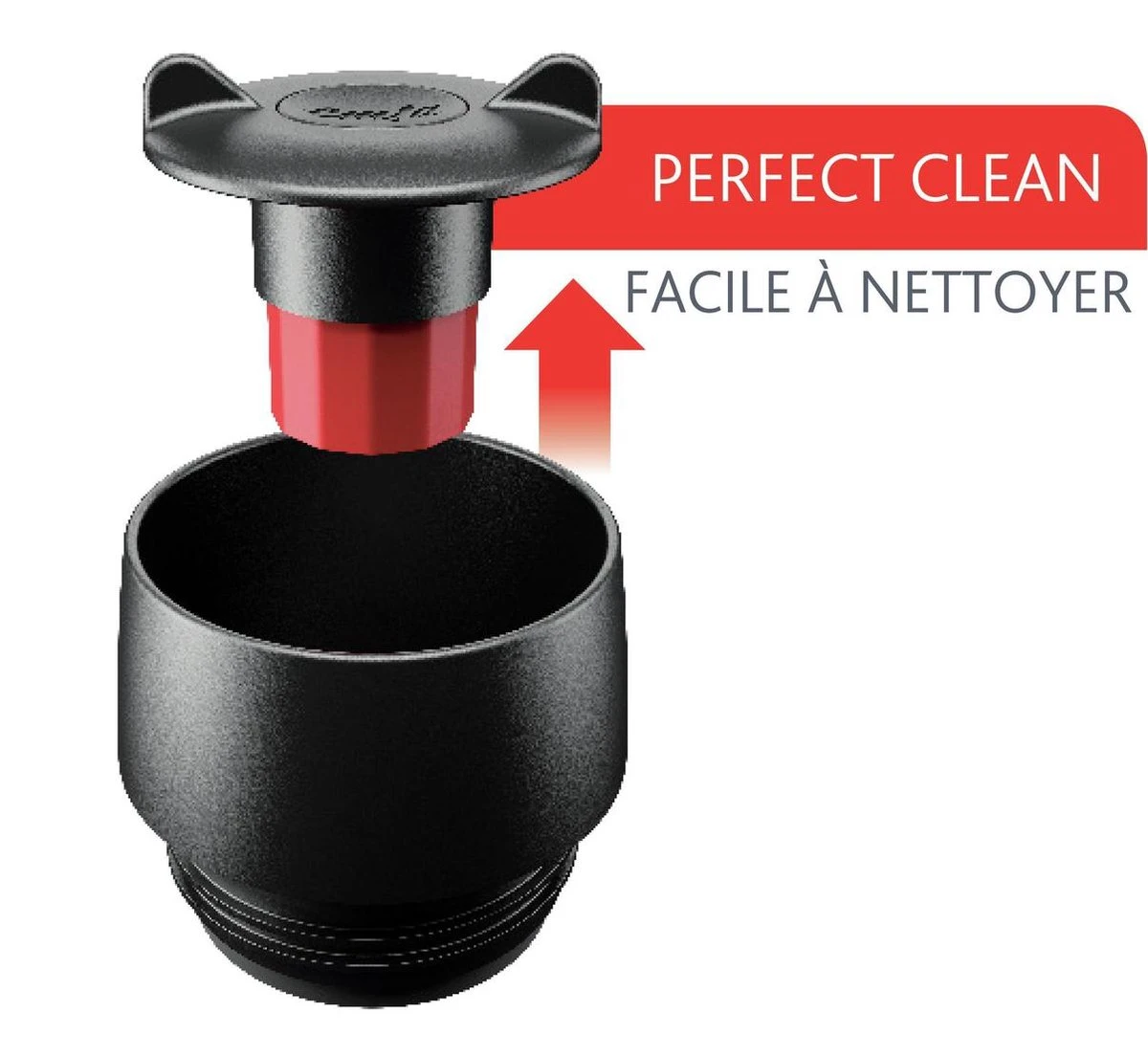 Tefal Travel Mug Thermobeker - 500 Ml - RVS/Zwart 5 Tefal Travel Mug Thermobeker - 500 Ml - RVS/Zwart - Afbeelding 5