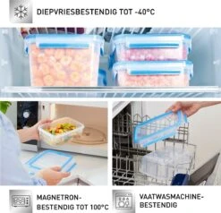Tefal MasterSeal Fresh Vershoudbakjes - 3-delige Mealprep Set - 3x 0.55L - Blauw -Tefal Koken Verkoopwinkel 1200x1156
