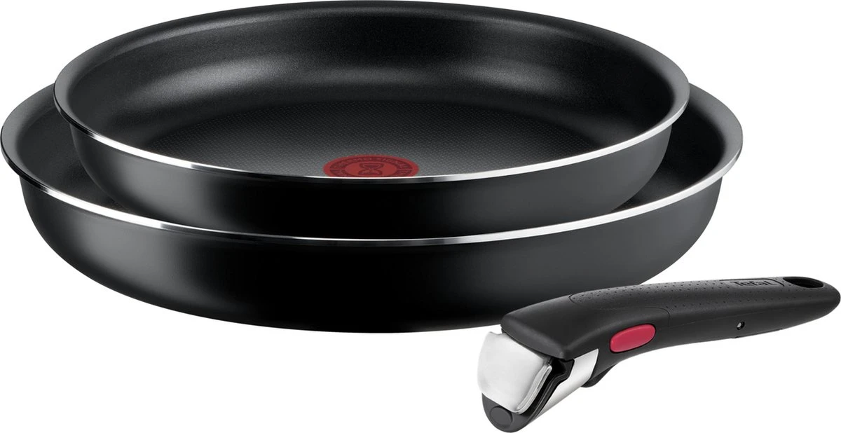 Tefal Ingenio Easy Cook & Clean - Pannenset - 3-delig - Niet Geschikt Voor Inductie 1 Tefal Ingenio Easy Cook & Clean - Pannenset - 3-delig - Niet Geschikt Voor Inductie
