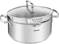 Tefal Duetto+ Pannenset -10 Delig- 5 Pannen - Kookpannenset - Zilver - Afdruipdeksels -Tefal Koken Verkoopwinkel 1200x893 3