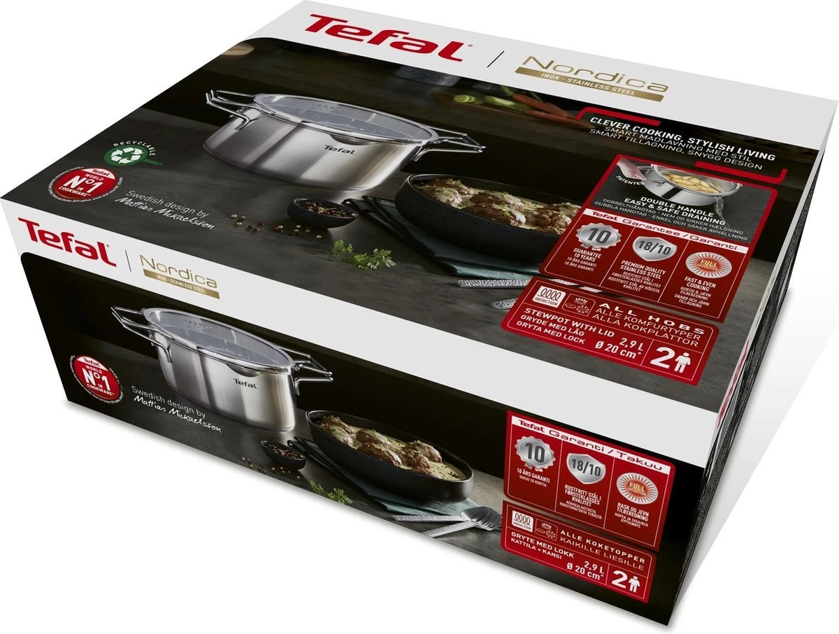 Tefal Nordica Kookpan - Ø 20 Cm - 9 Tefal Nordica Kookpan - Ø 20 Cm - - Afbeelding 9