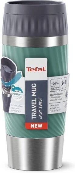 Tefal Travel Mug Easy Twist Thermobeker - Groen - 0,36 Liter 21 Tefal Travel Mug Easy Twist Thermobeker - Groen - 0,36 Liter -Tefal Koken Verkoopwinkel 520x1200