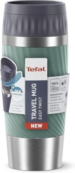 Tefal Travel Mug Easy Twist Thermobeker - Groen - 0,36 Liter 30 Tefal Travel Mug Easy Twist Thermobeker - Groen - 0,36 Liter -Tefal Koken Verkoopwinkel 522x1200