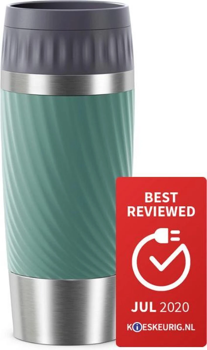 Tefal Travel Mug Easy Twist Thermobeker - Groen - 0,36 Liter 5 Tefal Travel Mug Easy Twist Thermobeker - Groen - 0,36 Liter - Afbeelding 5