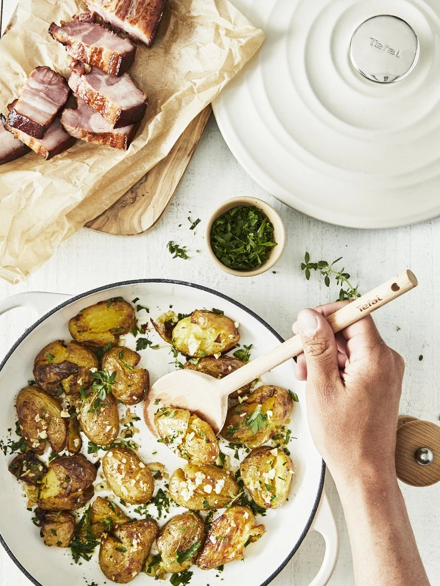 Tefal LOV Lage Braadpan - 3.8L - Ø28 Cm - Beige 6 Tefal LOV Lage Braadpan - 3.8L - Ø28 Cm - Beige - Afbeelding 6