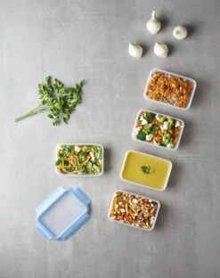 Tefal MasterSeal Fresh Mealprep Set - 5 X 800ml - Blauw -Tefal Koken Verkoopwinkel 950x1200
